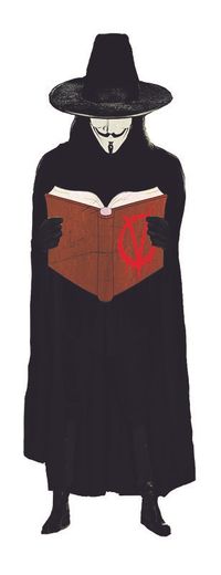 V For Vendetta - Lazer Kesim Ayraç 