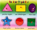Ahşap Puzzle Renkler ve Şekiller (565408)