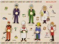 Ahşap Puzzle - Meslekler (007508)