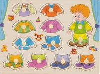 Ahşap Puzzle Giysiler - Erkek (007508)