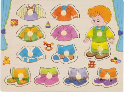 Ahşap Puzzle Giysiler - Erkek (007508)