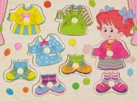 Ahşap Puzzle Giysiler - Kız (007508)