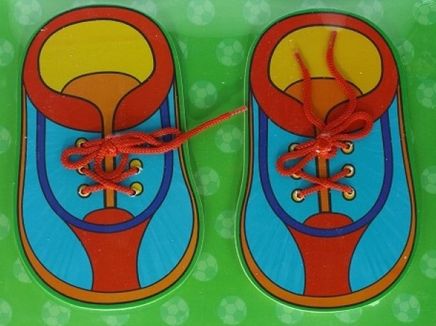 Ahşap Düğmeli Ayakkabı - Mavi (600076)