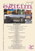 Alternatif Eğitim Dergisi Bahar 2018