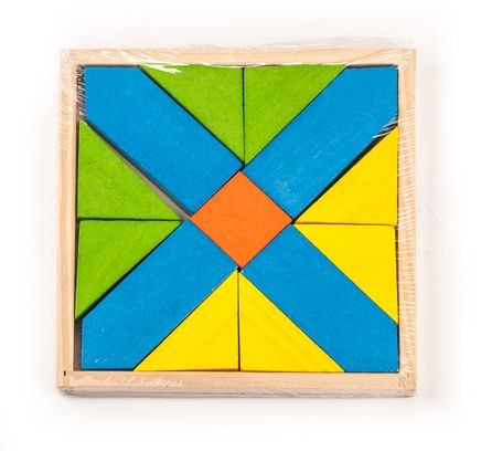 Renkli Ahşap Tangram 