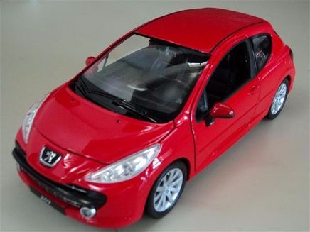 1/24 Peugeot 207 (124922) (Kırmızı)