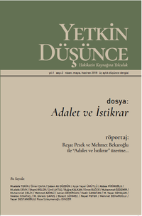Yetkin Düşünce Nisan-Mayıs-Haziran Sayı:2 2018