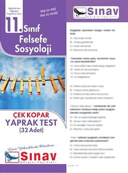 11. Sınıf Felsefe Sosyoloji Çek Kopar Yaprak Test (32 Adet)