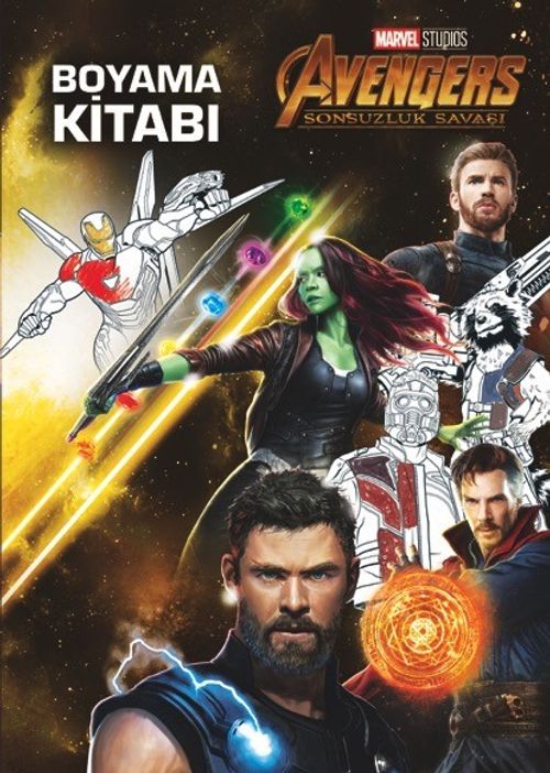 Marvel Avengers  Sonsuzluk Savaşı Boyama Kitabı