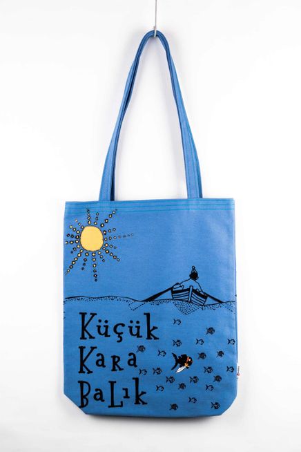 Küçük Karabalık Bez Çanta (Mavi) (KKB303)