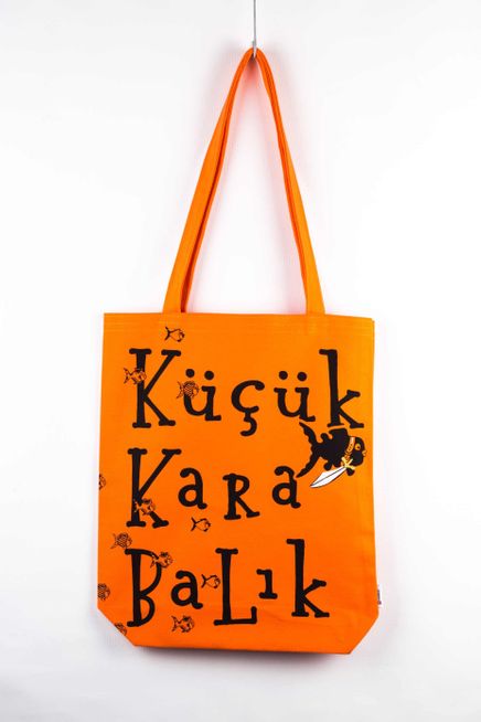 Küçük Karabalık Bez Çanta (Turuncu) (KKB302)