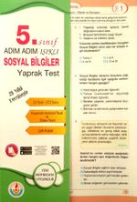 5. Sınıf Adım Adım Işıklı Sosyal Bilgiler Yaprak Test 