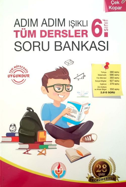 6. Sınıf Adım Adım Işıklı Tüm Dersler Soru Bankası