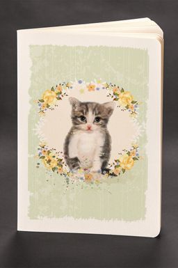 Akıl Defteri - Dokun ve Hisset Serisi Kedi - Güllü (Cep Boy)