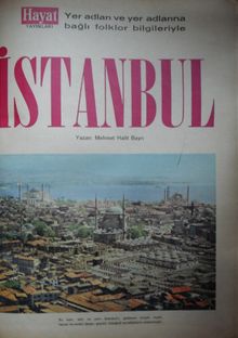 Yer Adları ve Yer Adlarına Bağlı Folklor Bilgileriyle İstanbul (Kod: 20-A-19)