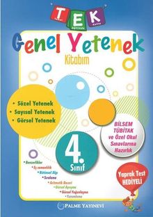 4. Sınıf Genel Yetenek TEK Kitabım - Yaprak Test Hediyeli