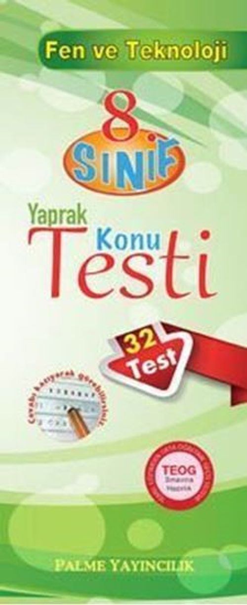8.Sınıf Fen ve Teknoloji Yaprak Konu Testi