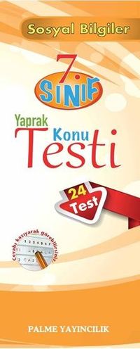 7.Sınıf  Sosyal Bilgiler Yaprak Testi