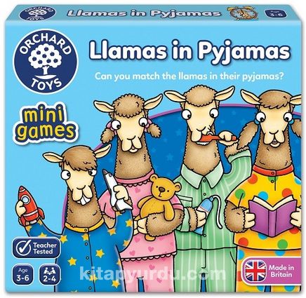 Sevimli Lamalar İkili Eşleştirme Mini Kutu Oyunu (3-6 Yaş)