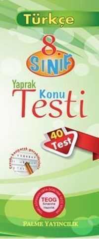 8.Sınıf Türkçe Yaprak Testi