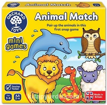 Sevimli Hayvanlar İkili Eşleştirme Kartları Mini Kutu Oyunu (3-6 Yaş)