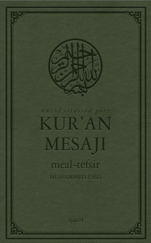 Nüzul Sırasına Göre  Kur'an Mesajı Meal-Tefsir Büyük Boy Mushaflı (Arapça Metinli)