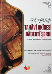 Tahavi Akidesi Baberti Şerhi 