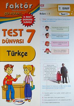 7.Sınıf Türkçe Test Dünyası & Çek-Kopar / 2 Adet Deneme İlaveli