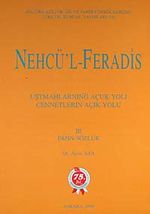 Nehcü'l-Feradis Cennetlerin Açık Yolu III (Dizin-Sözlük)
