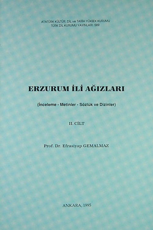 Erzurum İli Ağızları-II