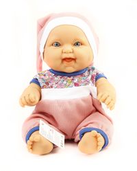 Senoş Kel Bebek Pembe Elbiseli (040232)