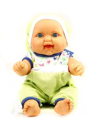 Senoş Kel Bebek Yeşil Elbiseli (040232)