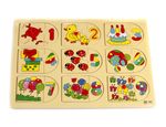 Ahşap Tutmalı Çıkartmalı Puzzle (DT872)