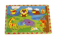 Ahşap Tutmalı Hayvan Puzzle (DT872)