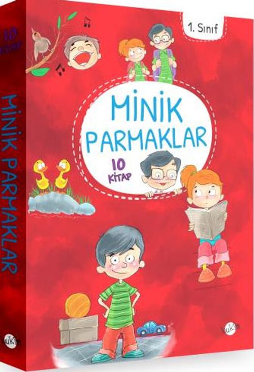 Minik Parmaklar Serisi Düz Yazı 1. Sınıf (10 Kitap)