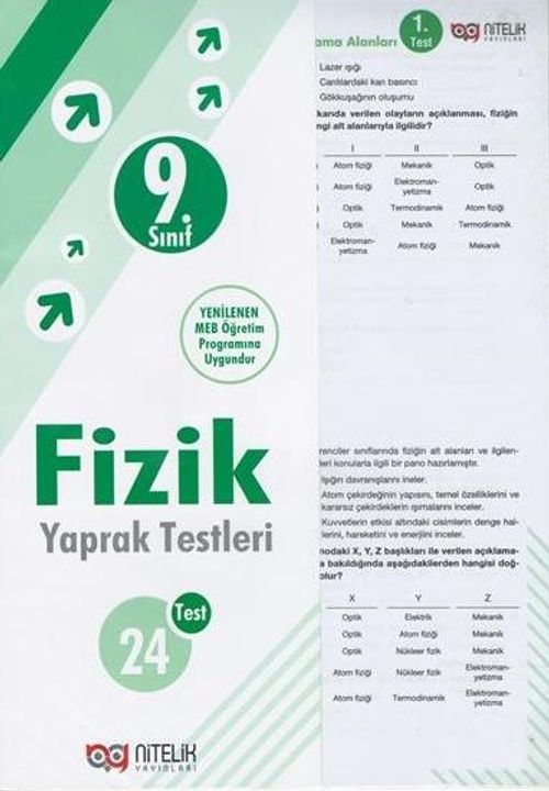 9. Sınıf  Fizik Yaprak Testleri