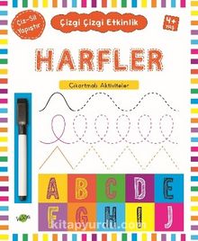 Harfler (4 Yaş+) / Çıkartmalı Çizgi Çizgi Etkinlik - Kolektif