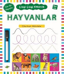 Hayvanlar (4 Yaş+) / Çıkartmalı Çizgi Çizgi Etkinlik - Bilinmeyen Yazar