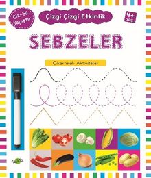 Sebzeler (4 Yaş+) / Çıkartmalı Çizgi Çizgi Etkinlik