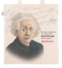 Askılı Bez Çanta - Albert Einstein