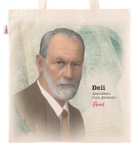 Askılı Bez Çanta - Sigmound Freud