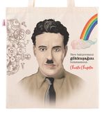 Askılı Bez Çanta - Charlie Chaplin