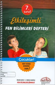 7.Sınıf Etkileşimli Fen Bilimleri Defteri