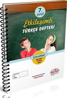 7.Sınıf Etkileşimli Türkçe Defteri