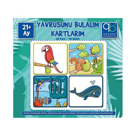 Q Bebek Yavrusunu Bulalım Kartlarım (21+ Ay)