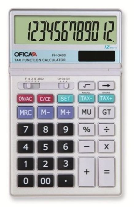 Ofica 3400 Hesap Makinesi Masa Tipi 12 Hane FH-3400