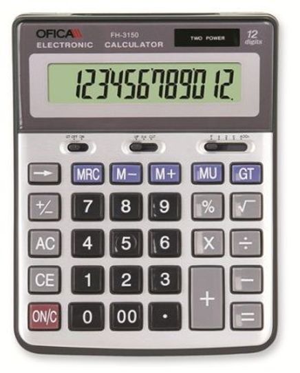 Ofica 3150 Hesap Makinesi Masa Tipi 12 Hane FH-3150