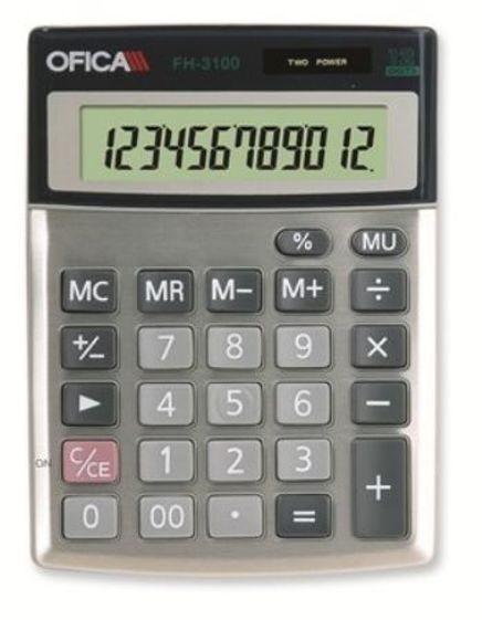 Ofica 3100 Hesap Makinası Masa Tipi 12 Hane FH-3100