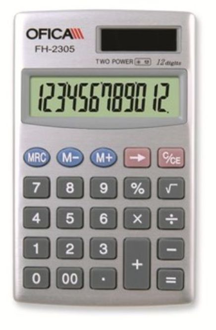 Ofica 2305 Hesap Makinesi Cep Tipi 12 Hane FH-2305