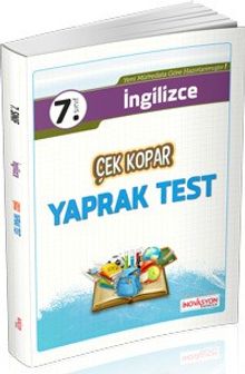 7.Sınıf İngilizce Çek Kopar Yaprak Test